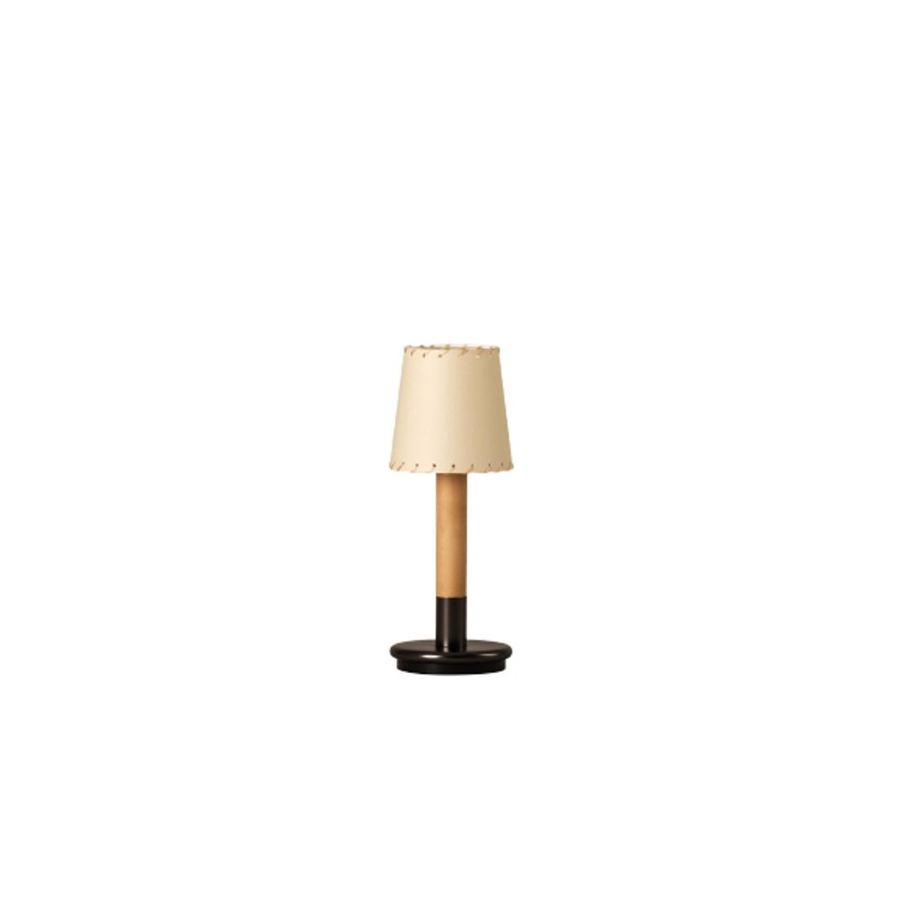 Santa & Cole - Básica Mínima Tafellamp Portable Beige/Bronze