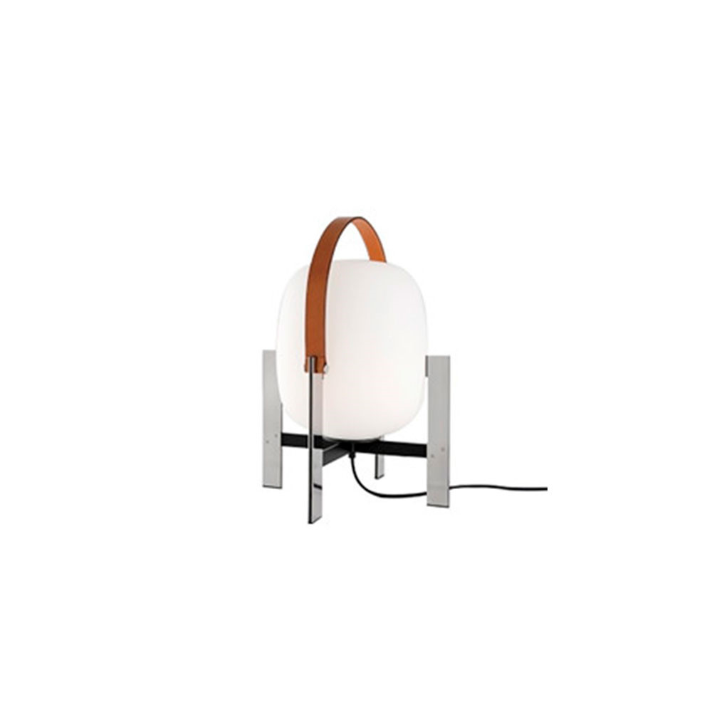 Cesta Metálica Tafellamp Stainless Steel Met handvat - Santa & Cole