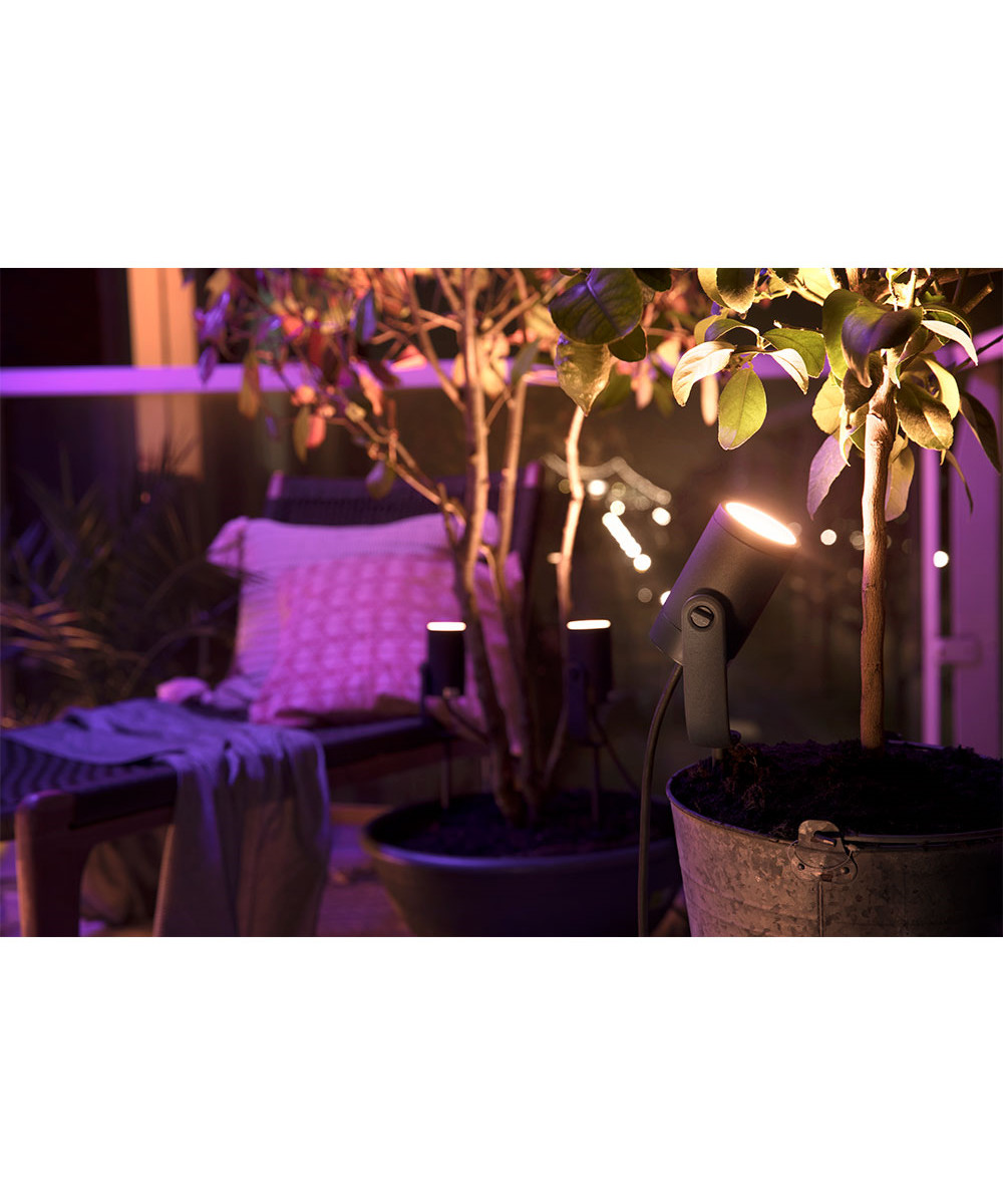 Lily Spike Extension F Outdoor Spot 1x8w Anthracite Philips Hue