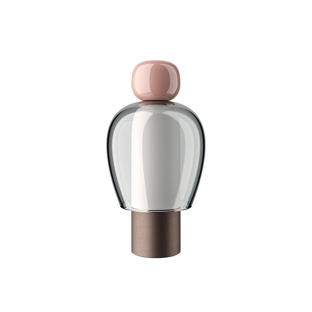 Easy Peasy ToGo Tafellamp Flamingo Pink/Grey/Bronze - Lodes
