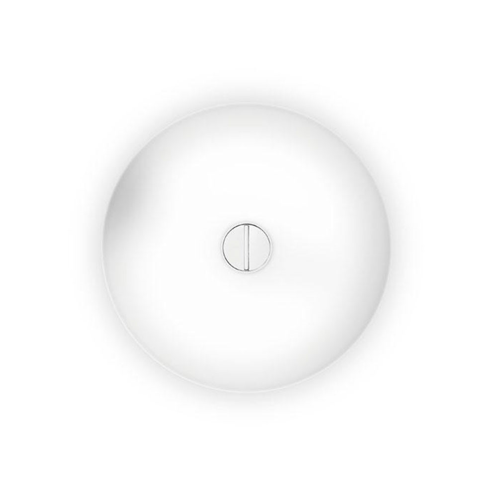 Flos - Button Plafondlamp/Wandlamp Wit voor Wit
