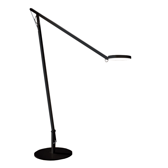 Rotaliana - String XL Staande Lamp Zwart/Zilver Elastiek