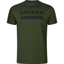 Härkila Logo t-shirt 2-pack -Duffel green/Phantom