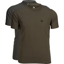 SEELAND Outdoor 2-pack t-shirt -Raven/Pine Green