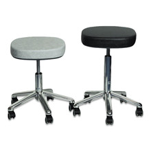 Taburet uden ryg, sort, 48-67 cm