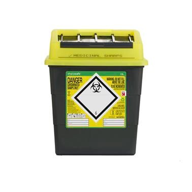 Sharpsafe® 13 Litre UK Yellow Lid