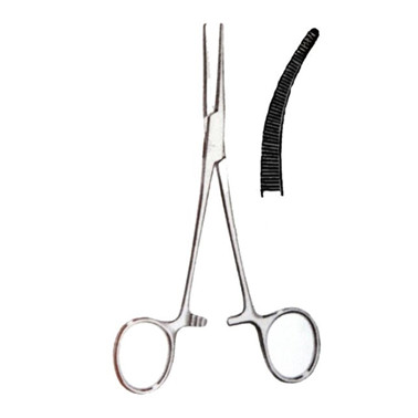 HEBU Arteriepinsett Anat Bøyd 14cm