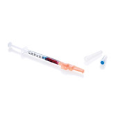 Portex blodgass sprøyte 1ml, oransje