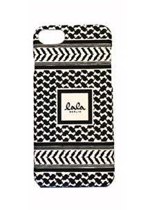 Lala Berlin Kufiya Scribbled iPhone cover i hvid