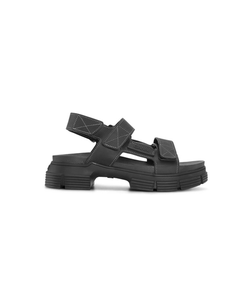 Fri fragt over 499,- S1555 Rubber sandaler Ganni