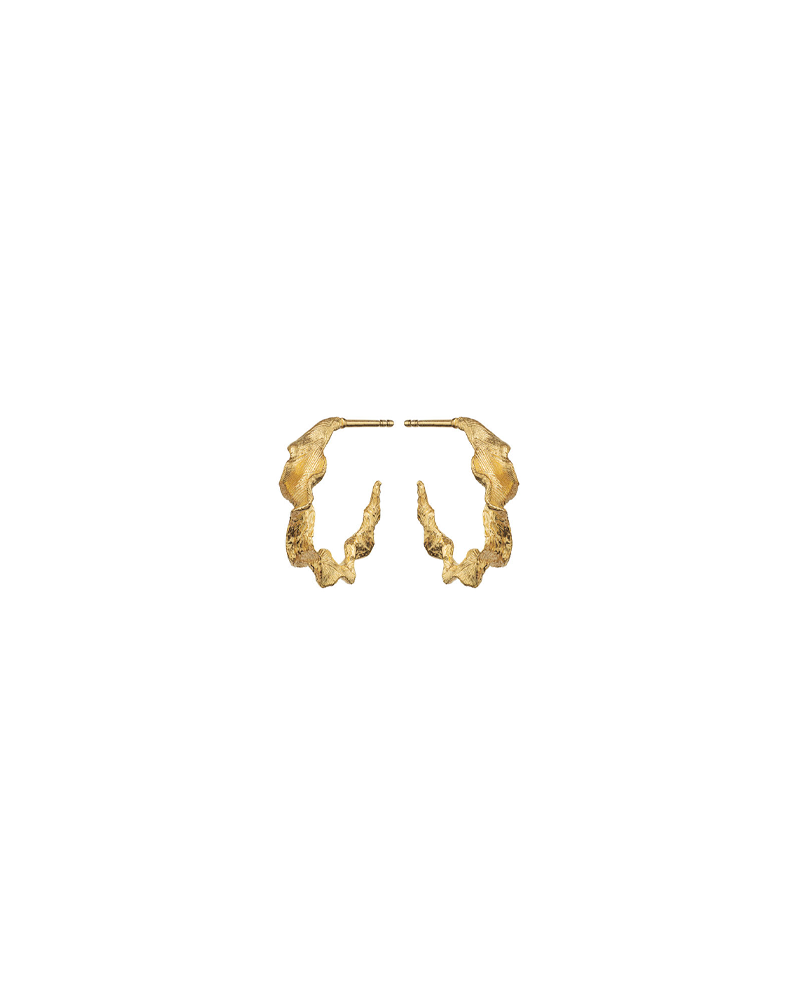 Fri fragt over 499,- ♥ øreringe i guld ♥ Maanesten
