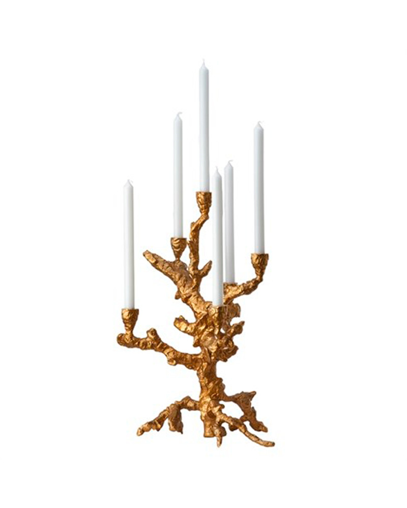 Fri fragt over 499,- ♥ Apple Tree lysestage i guld ♥ Pols