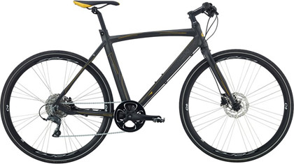 Centurion Zero Herre Citybike | Claris 8g Hydr. disc | Stelstr. 22" Matsort guld/gul
