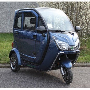 Kabinescooter Bach Delux 26 - Kongeblå - inkl. Batteri RS100 