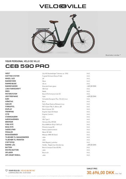 Velo De Ville CEB 590 PRO