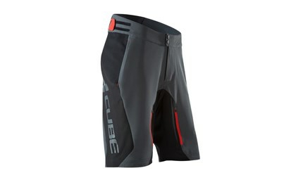 CUBE Mountainbike shorts Blackline Sort/grå