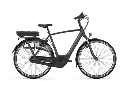 GAZELLE El-cykel ARROYO C7+ HMB | Black mat | Herre - Batteri sølv