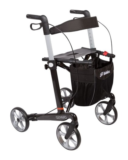 Mobilex Gepard Kulfiber rollator | Standard model sædehøjde 55cm