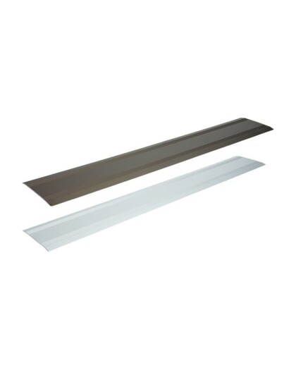Dørskinne 3,5 x 200 x 1000 mm, sølv eloxeret