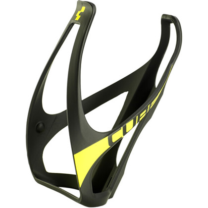 Cube HPP Bottle Cage Black' n' Flash yellow|Flaskeholder i sort og lyngul