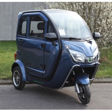 Kabinescooter Bach Delux 26 - Blå - inkl. Batteri RS125