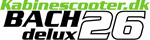 Kabinescooter Bach Delux 26 - Hvid - inkl. Batteri RS90 