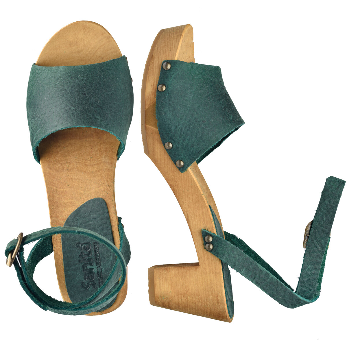 Sanita Yara Flex Sandal Grøn Størrelse: 36 Dame