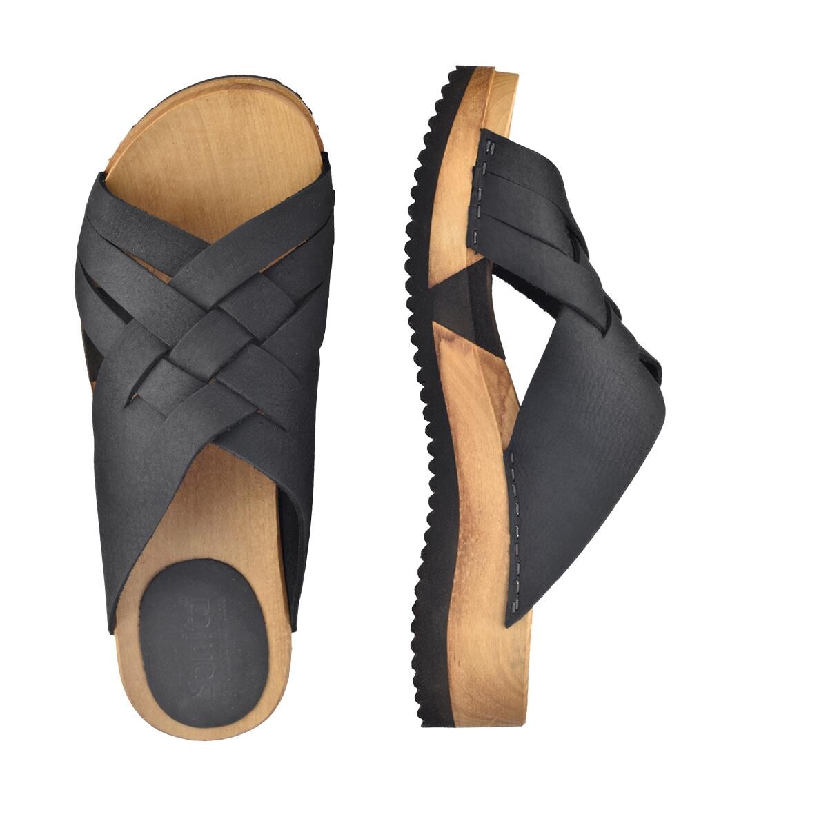 Se Sanita Salto Flex Sandal Sort, Størrelse: 36, Dame hos Sanita