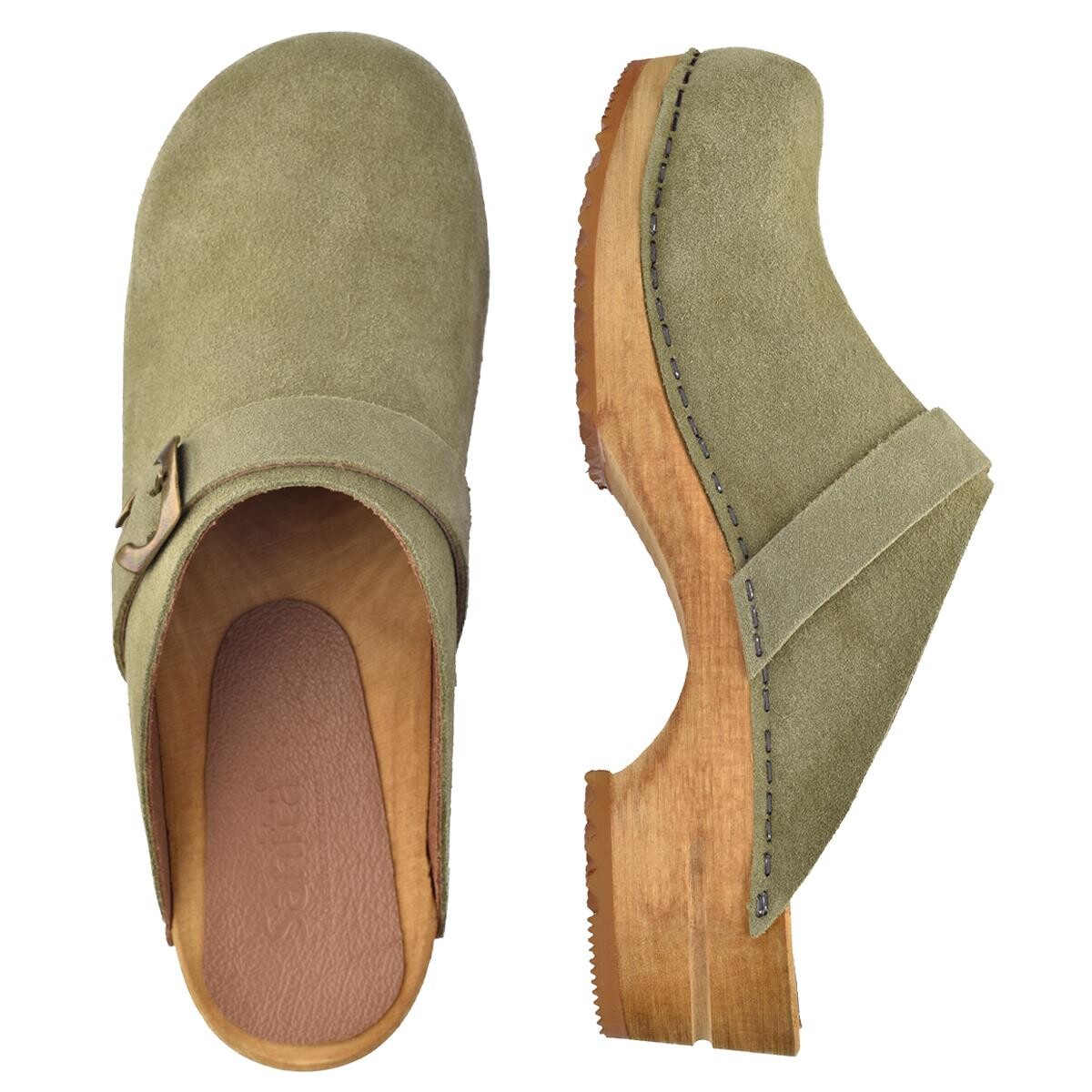 Billede af Sanita Hedi Clogs Green, Size: 42, Ladies