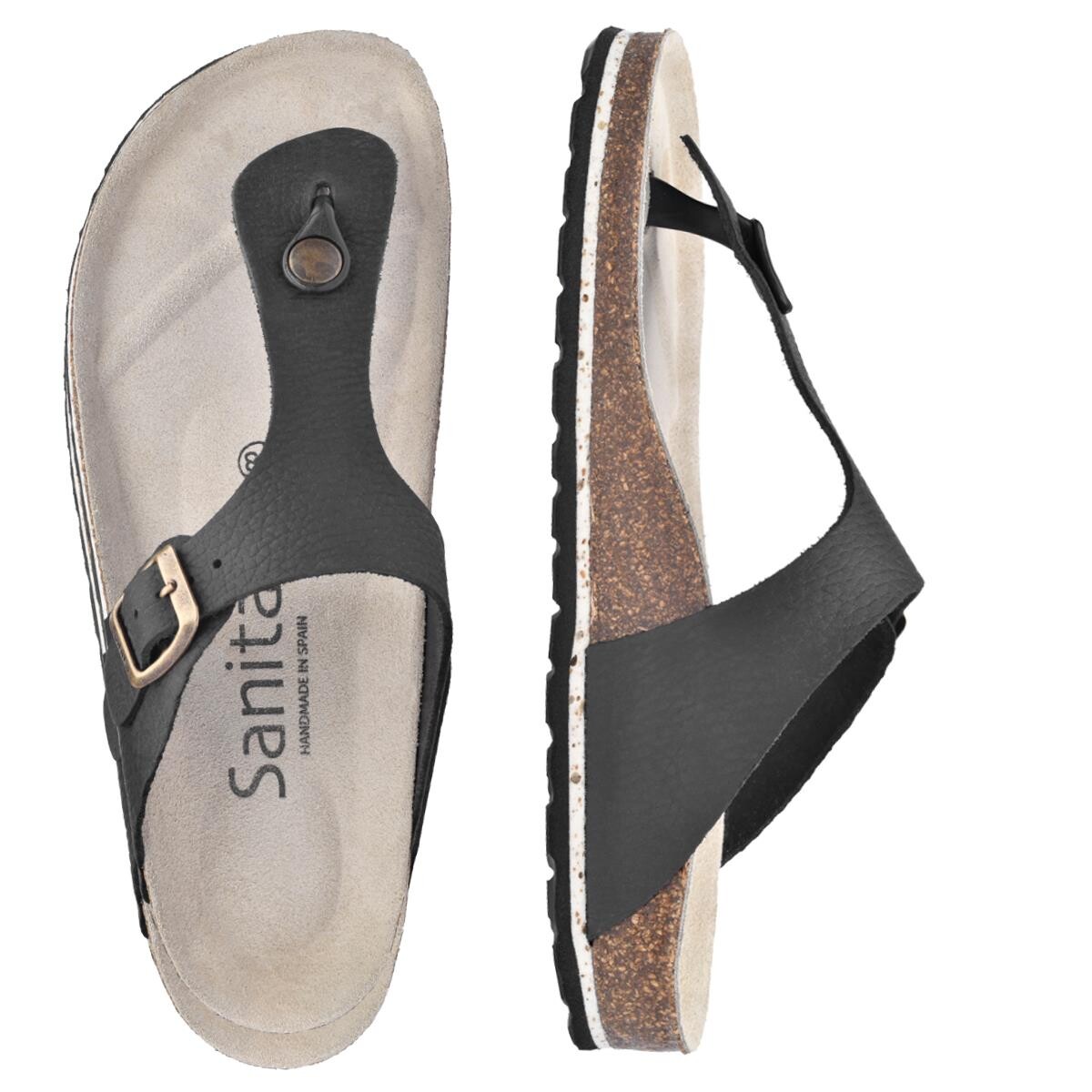 Billede af Sanita Bio Bora Bora Sandal Sort, Størrelse: 38, Dame