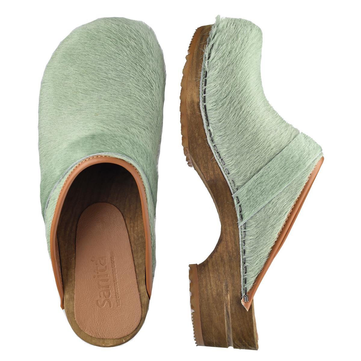 Sanita Caroline Clogs W Grün, Größe: 41, Damen, Holzclogs