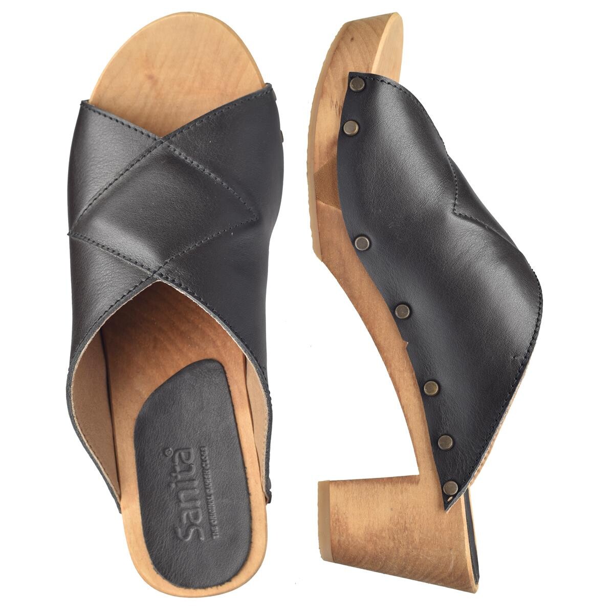 Se Sanita Kelo Flex Sandal Sort, Størrelse: 41, Dame hos Sanita