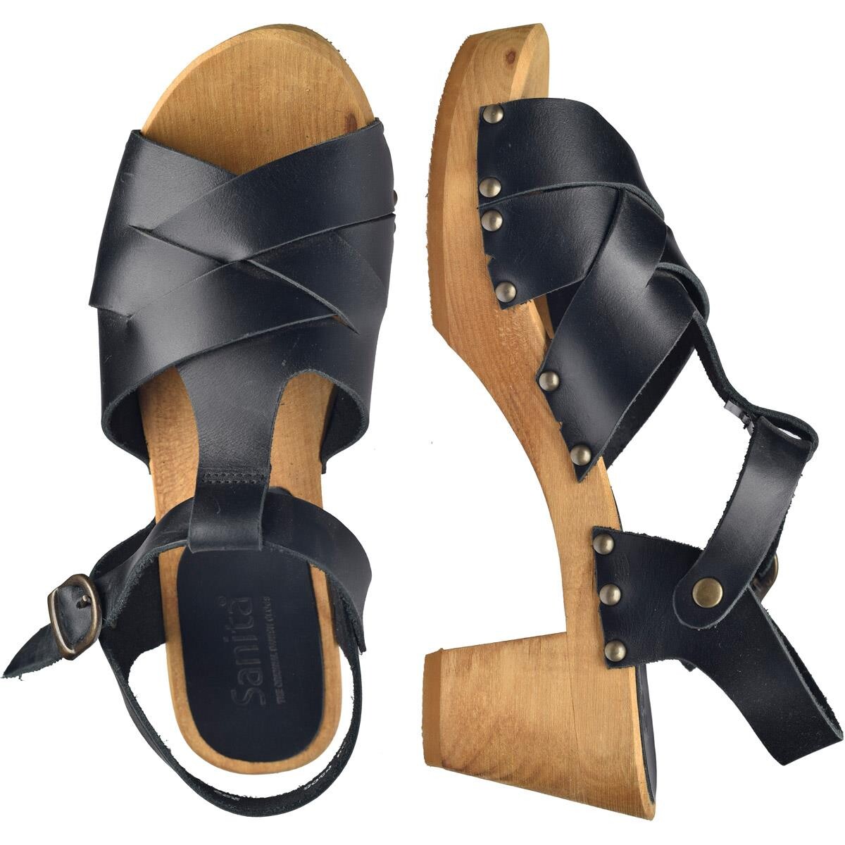 Billede af Sanita Falo Sandal Sort, Størrelse: 36, Dame