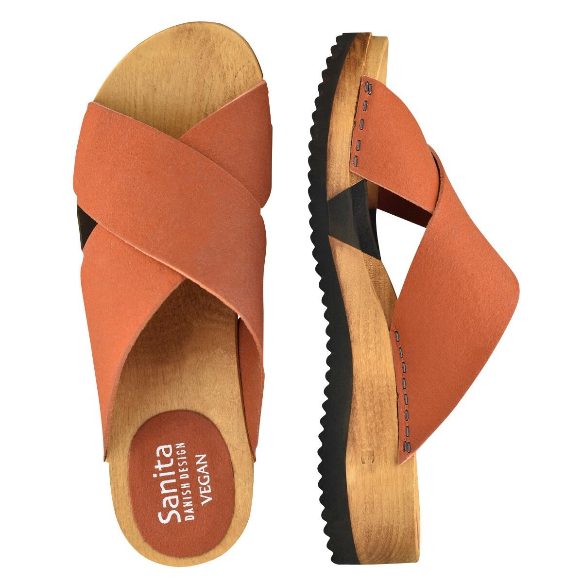 Se Sanita Vesla Flex Sandal Orange, Størrelse: 35, Dame hos Sanita