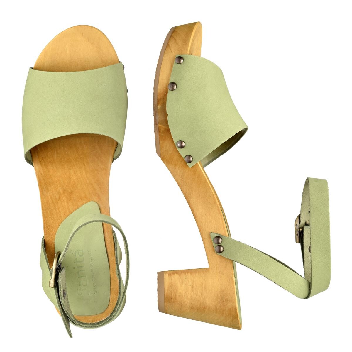 Sanita Yara Flex Sandal Green Size: 38 Ladies