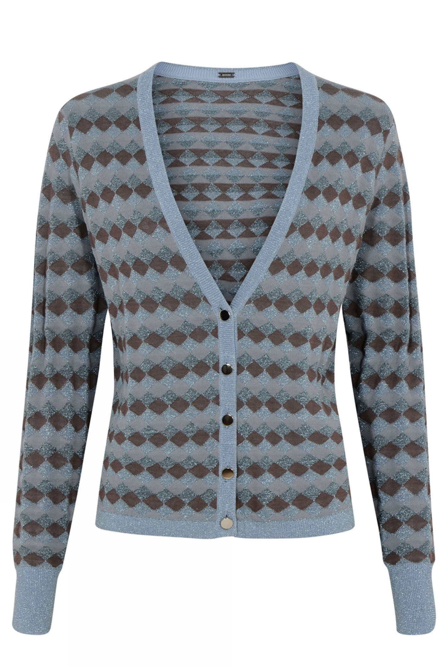 Blue Thin Knit Bluse Gustav Striktrøjer Blue Thin Knit Bluse Gustav Striktrøjer