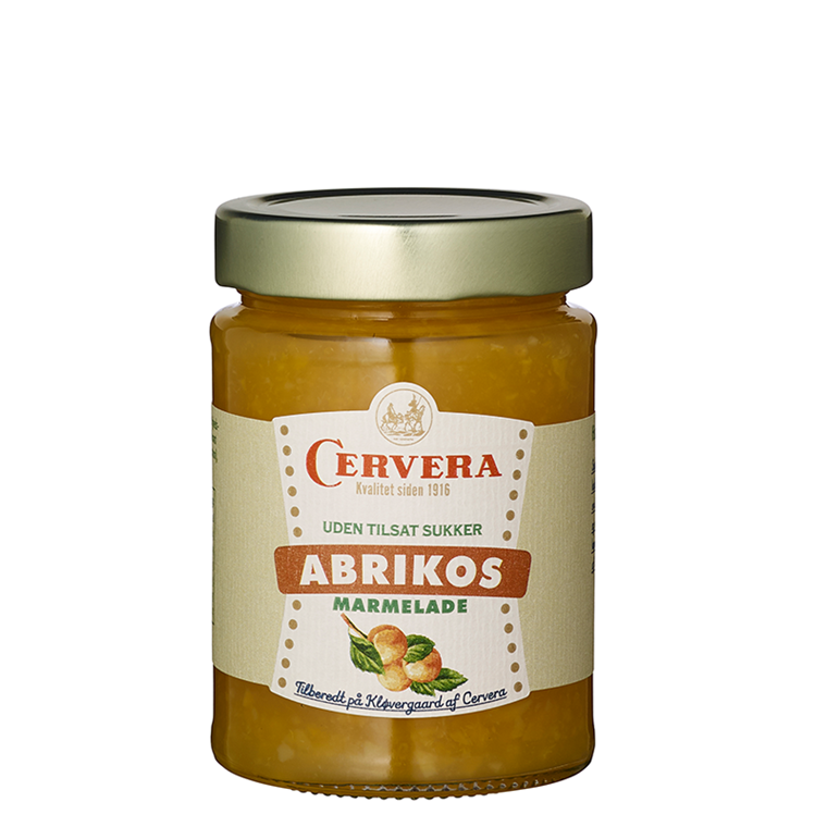 Cervera abrikos marmelade, uden tilsat sukker