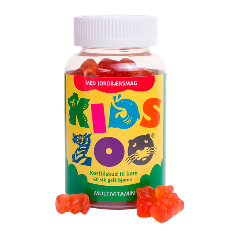 Kids Zoo Multivitamin Jordbær