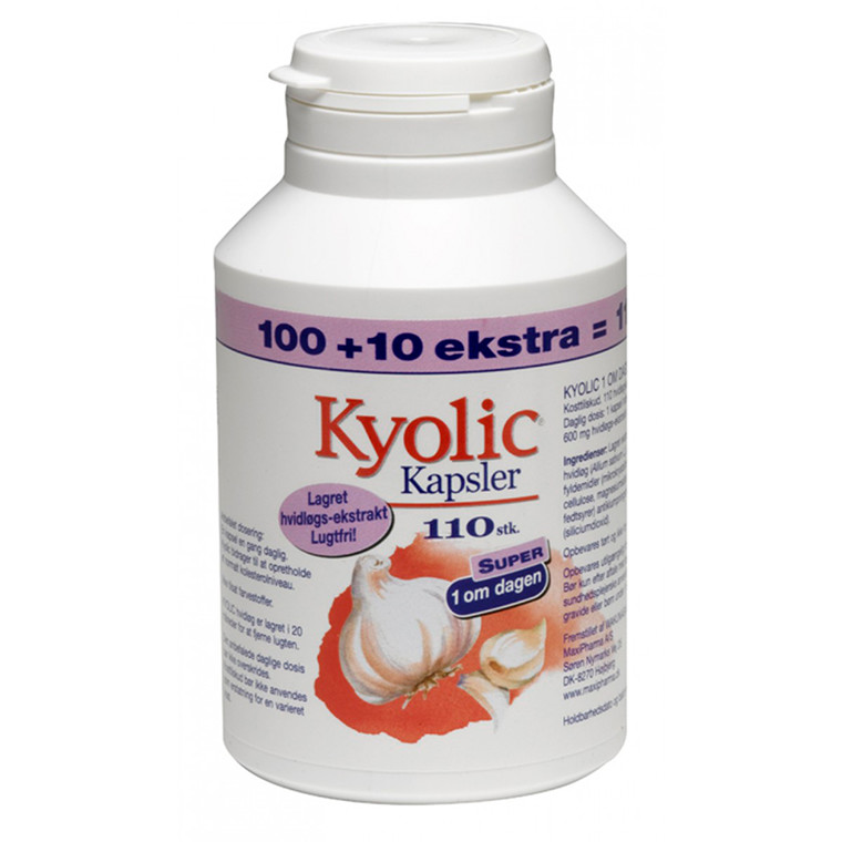 Kyolic Super Hvidløgsekstrakt, 110 kapsler