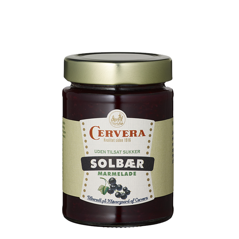 Cervera solbær marmelade, uden tilsat sukker