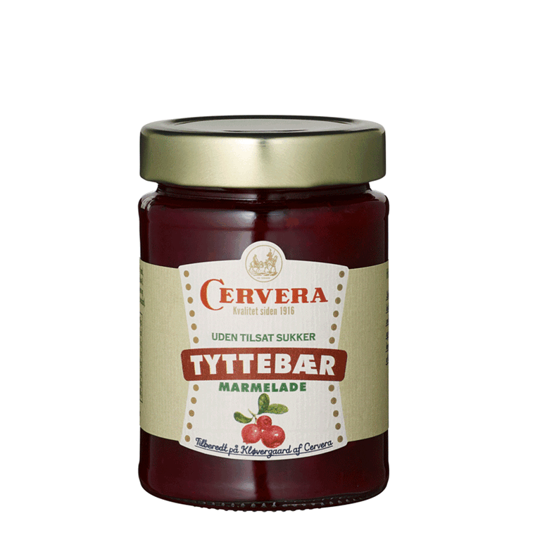 Cervera Tyttebær marmelade uden tilsat sukker