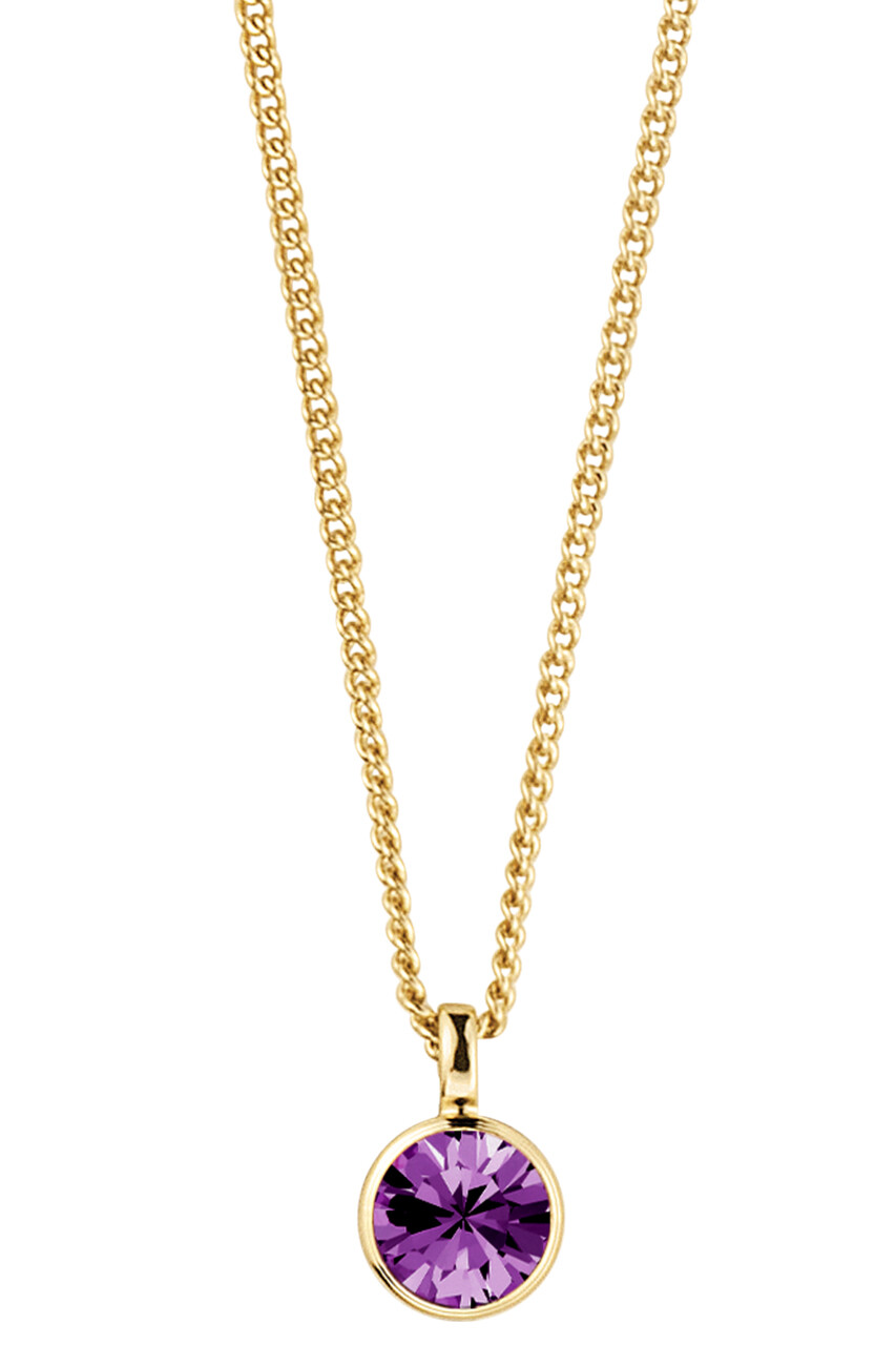 Billede af Dyrberg/Kern Ette Necklace, Color: Gold/Purple, Onesize, Women