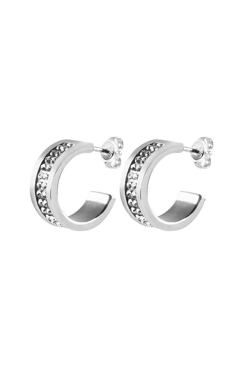 Dyrberg Kern Kimmie Earring, Color Silver Crystal, Onesize, Women