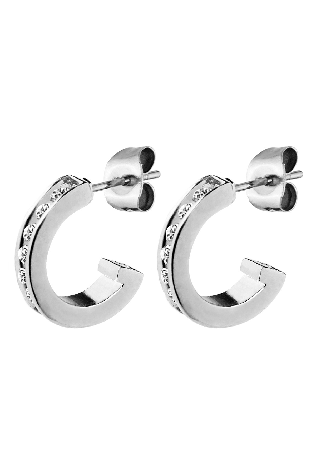 Billede af Dyrberg/Kern Desolo Earring, Color: Silver/Crystal, Onesize, Women