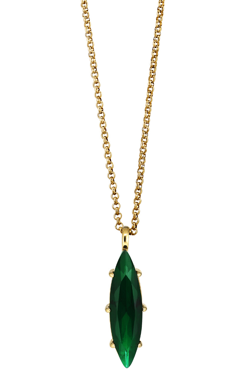 Dyrberg Kern Takeshi Necklace, Color Gold Green, Onesize, Women