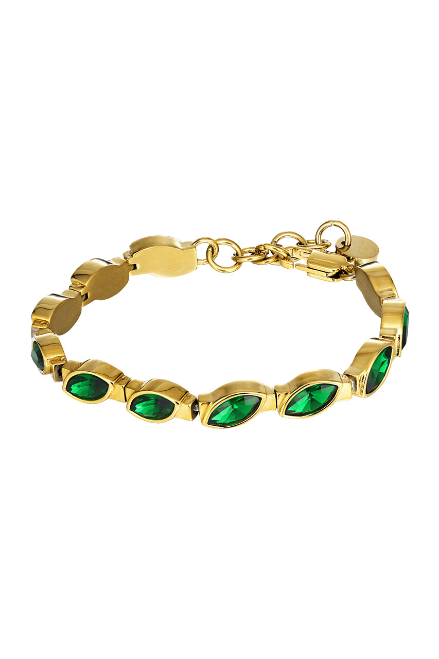 Dyrberg Kern Celtis Bracelet, Color Gold Green, Onesize, Women