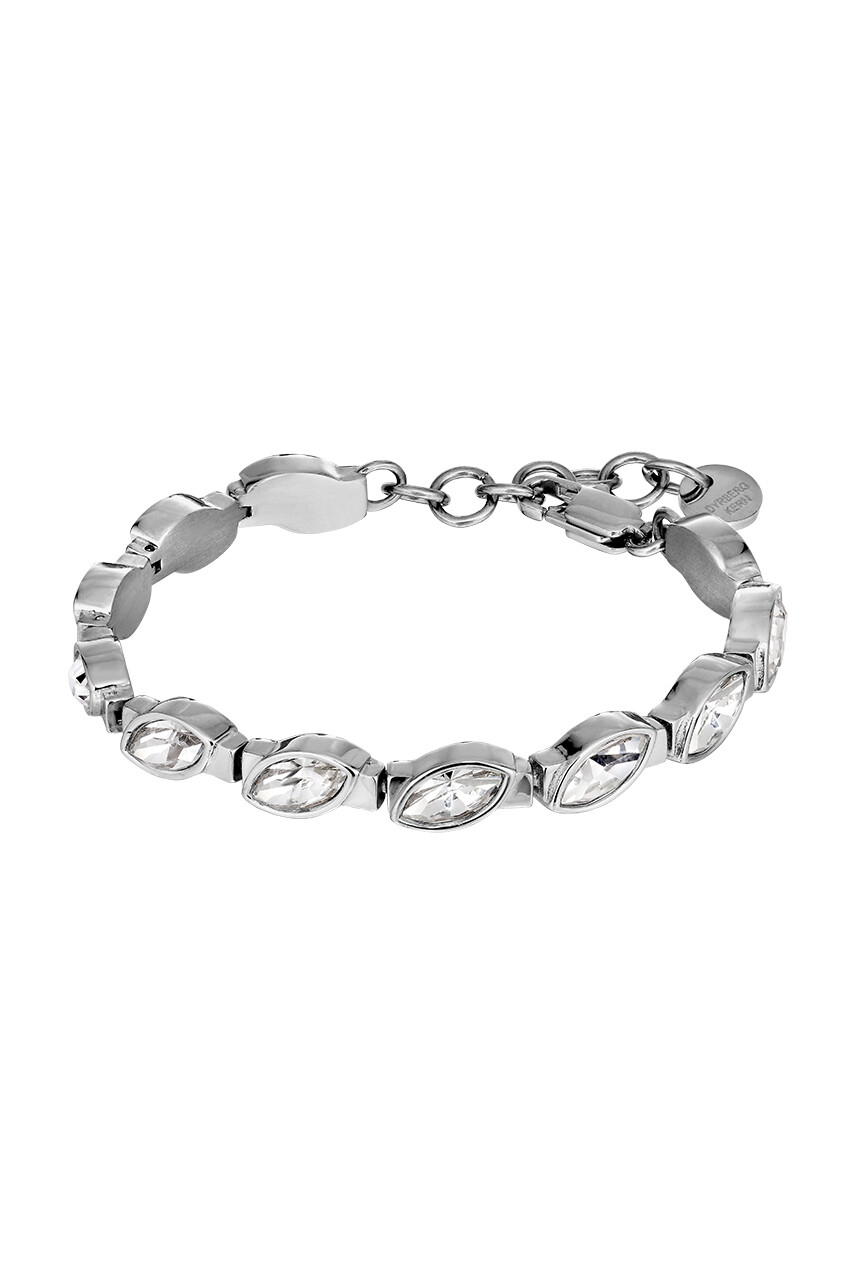 Dyrberg Kern Celtis Bracelet, Color Silver Crystal, Onesize, Women