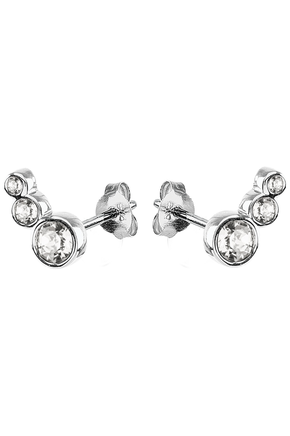 Dyrberg/Kern Lini Earpost, Color: Silver/Crystal, Onesize, Women