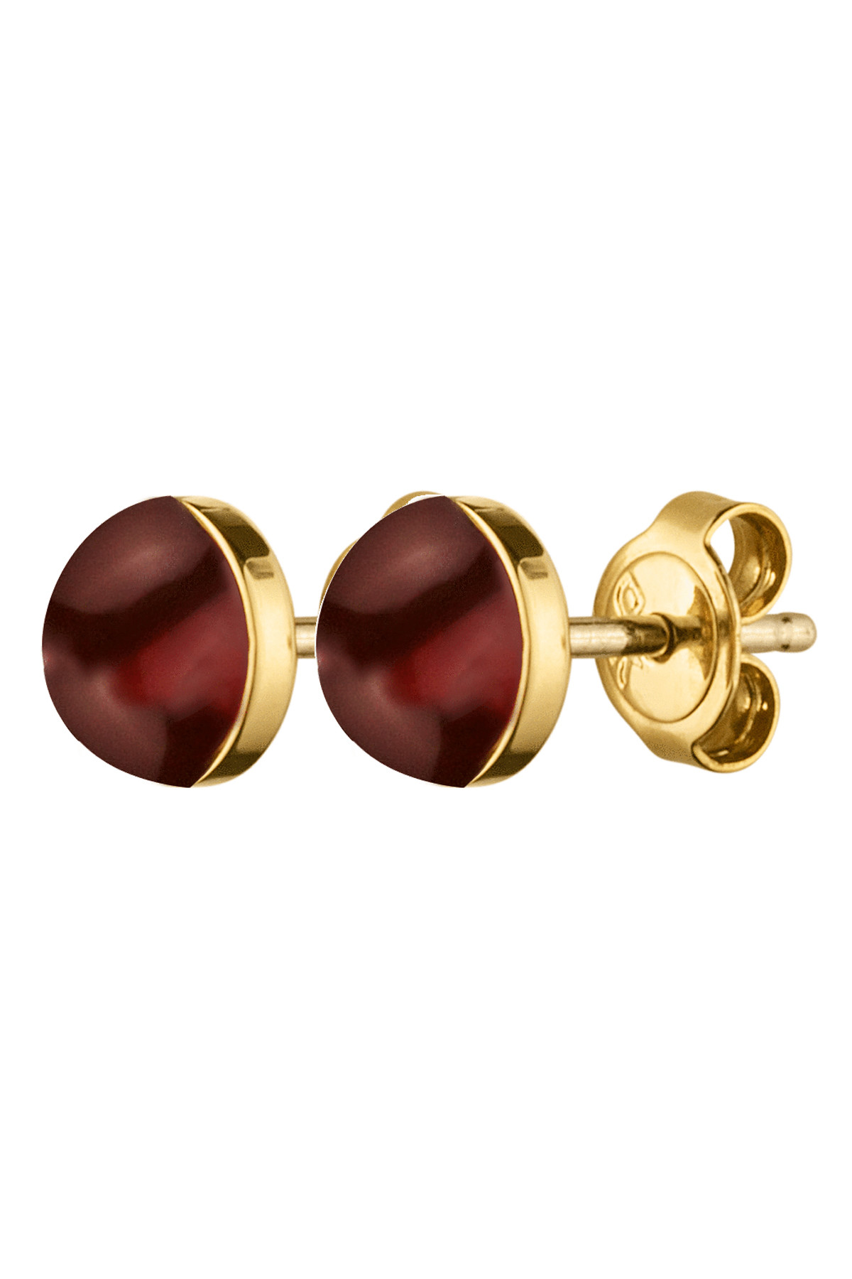 Dyrberg Kern Dyrberg/Kern Peggy Earpost, Color: Gold/Red, Onesize, Women
