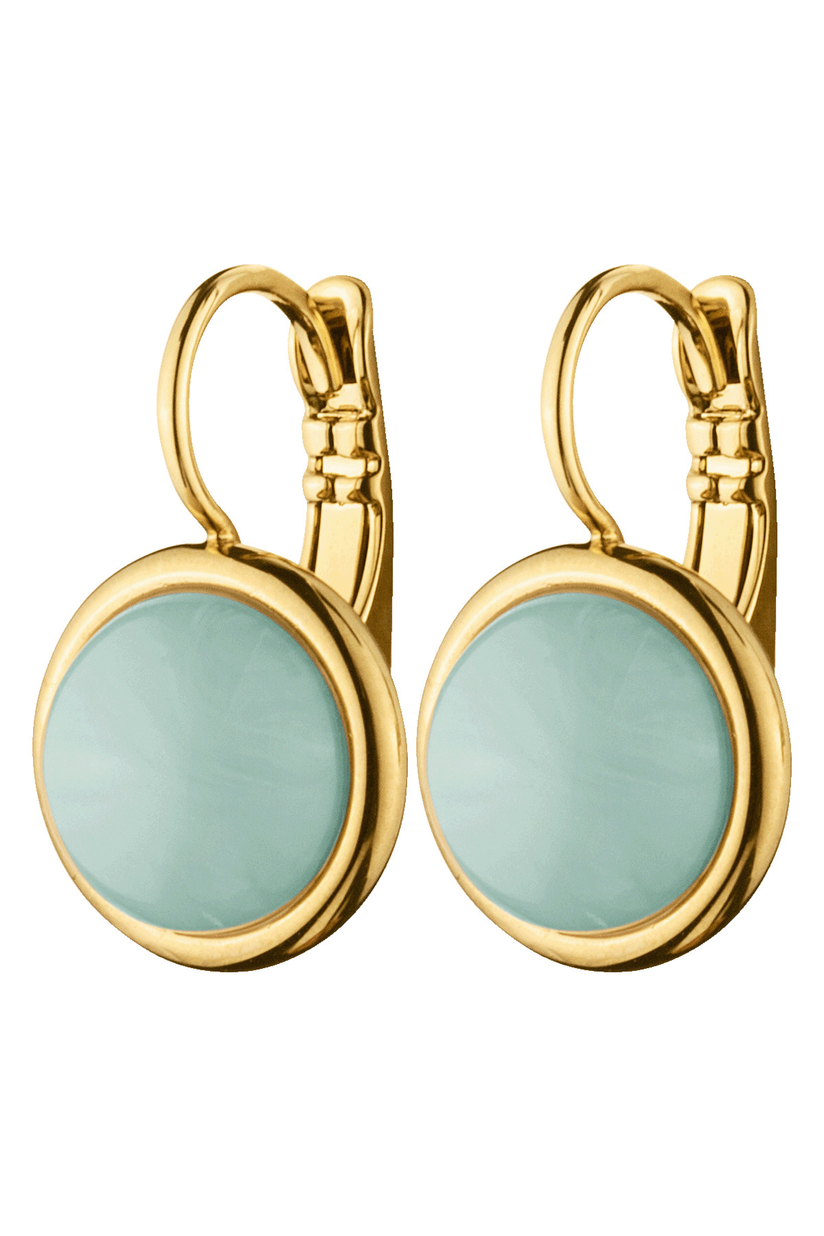 Dyrberg/Kern Poala Earpost, Color: Gold/Green, Onesize, Women